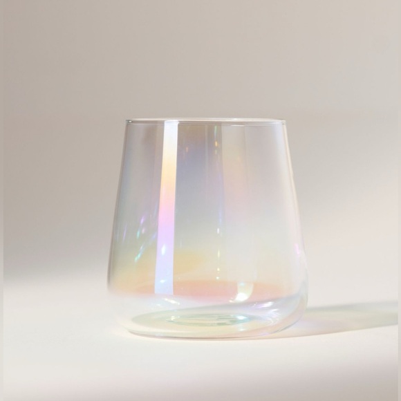 Anthropologie Other - Anthropologie Morgan Stemless Wine Glasses, Iridescent, Set of 2, NIB